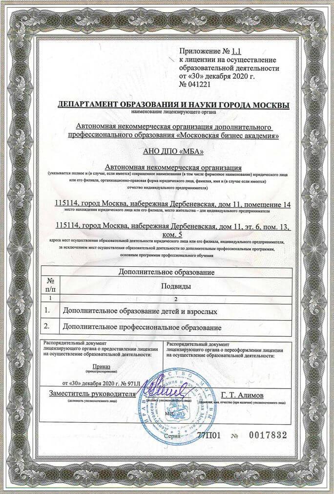 Regulation No. 1.1