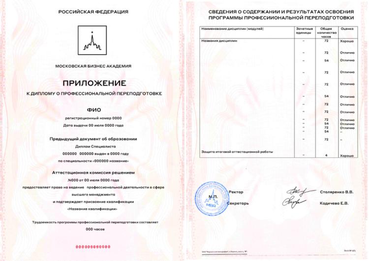 Diploma supplement
