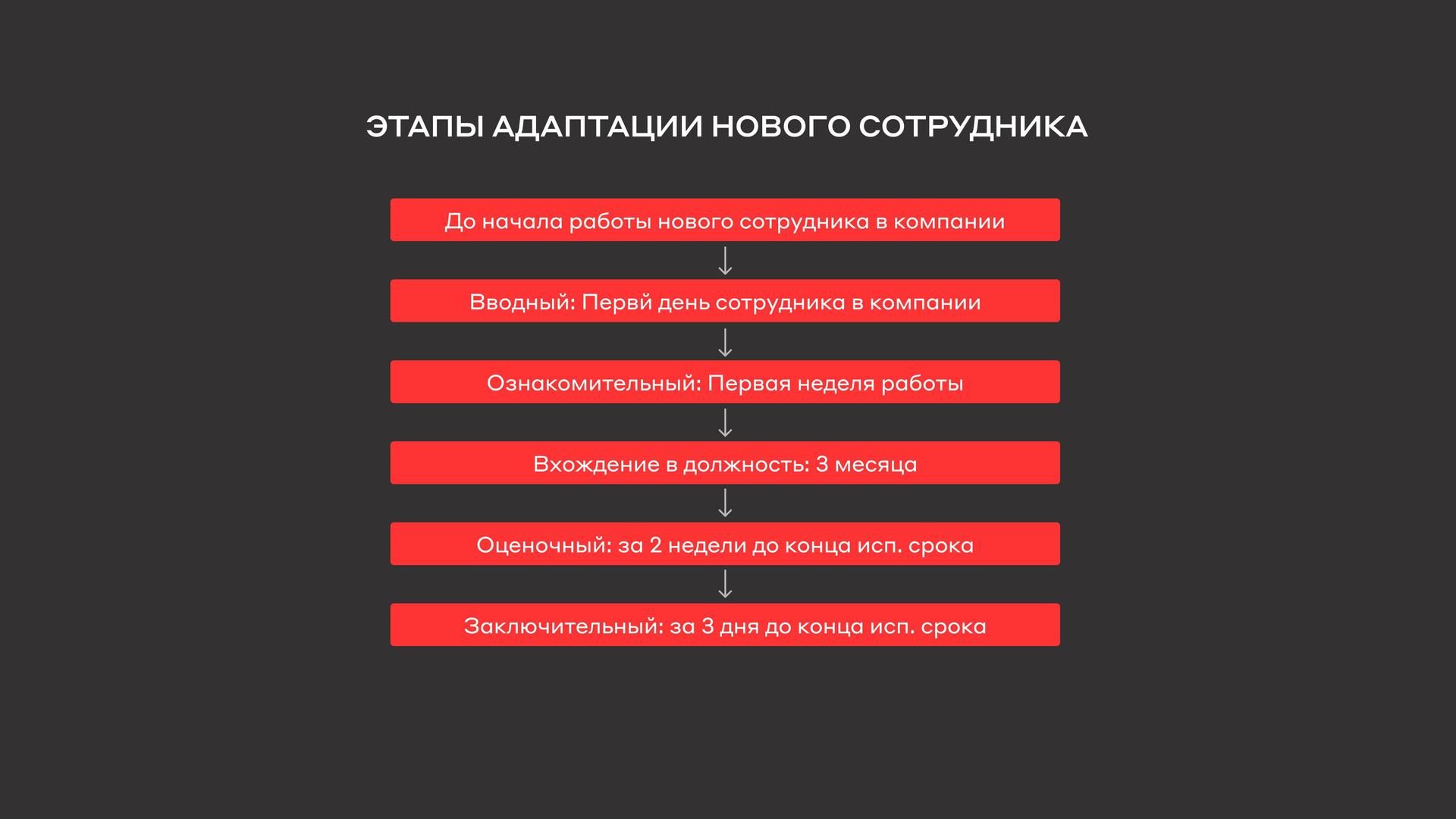 Этапы программы адаптации